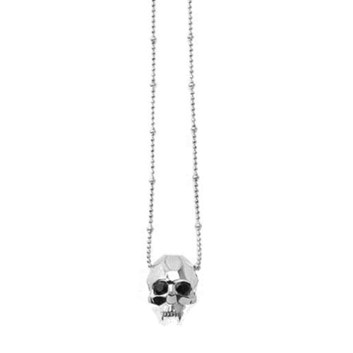 Kasun London Sterling Silver Jawless Vampire Skull Pendant GLF-PO55SS csbedford