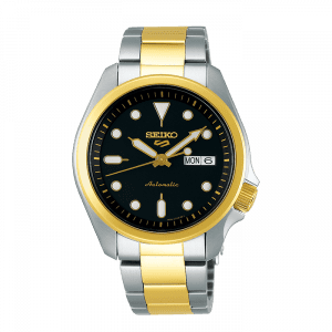 seiko SRPE60K1 csbedford 5 Automatic Two-Tone Black Day Date Watch