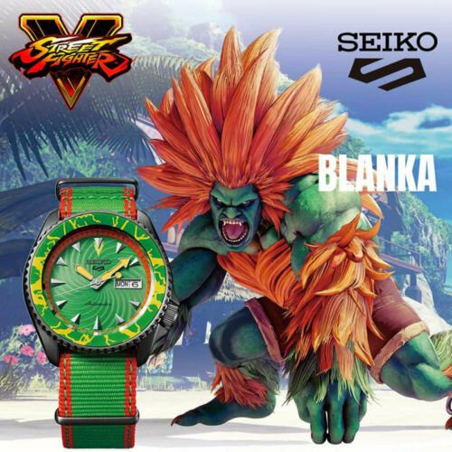 Seiko Street Fighter Blanka Watch | C S Bedford Jewellers