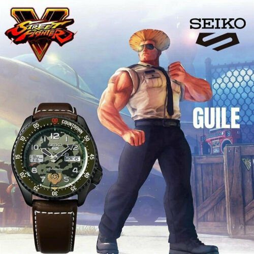 Seiko Street Fighter Guile Watch | C S Bedford Jewellers