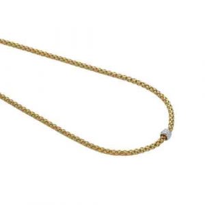Fope-Solo-Yellow-Gold-diamond-pave'-Necklace