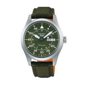 Seiko-5-Sports-Flieger-Green-Automatic-Strap-Watch-SRPH29K1